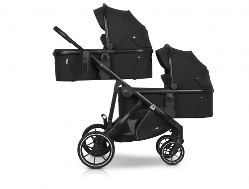 Gondola do wózka dziecięcego EasyGo Duoflex Ebony Black