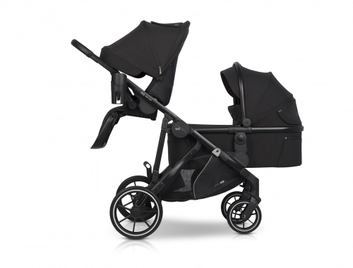 Gondola do wózka dziecięcego EasyGo Duoflex Ebony Black