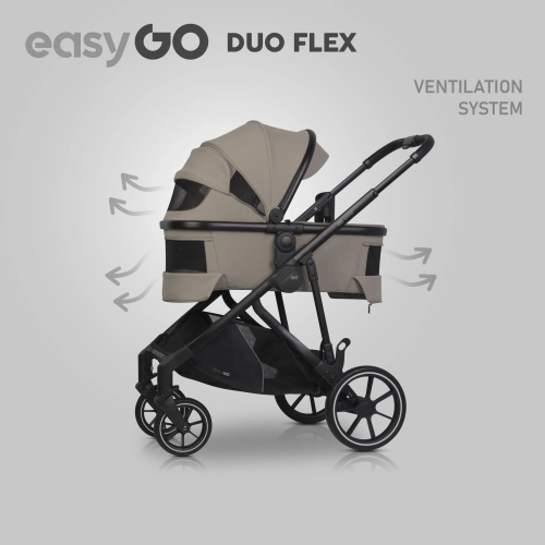 Gondola do wózka dziecięcego EasyGo Duoflex Savana Beige
