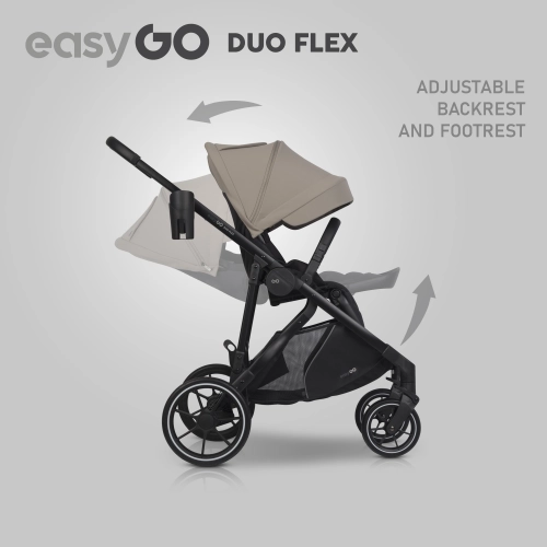 Gondola do wózka dziecięcego EasyGo Duoflex Savana Beige