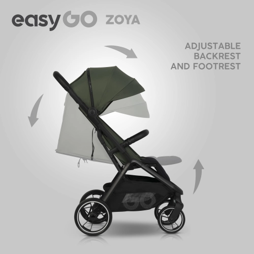 Gondola do wózka dziecięcego EasyGo Zoya Jungle Green