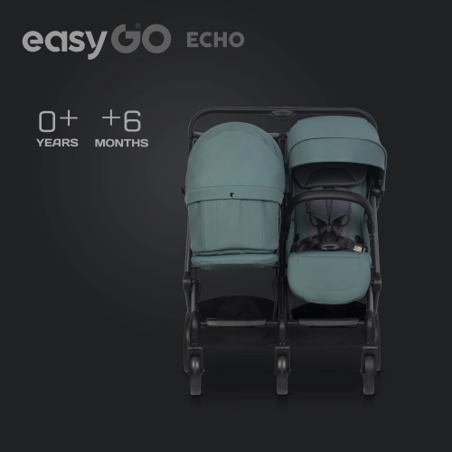 Gondola miękka do wózka dziecięcego EasyGo Echo Sage Green