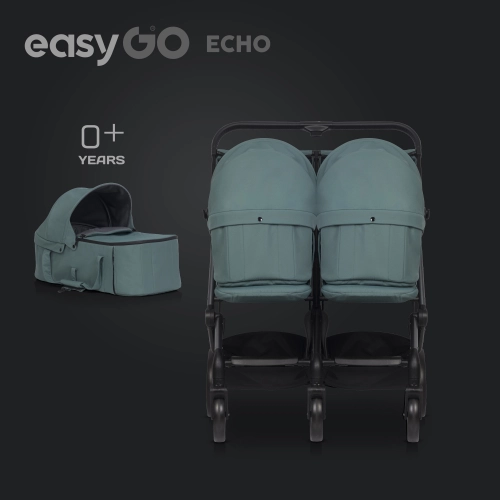 Gondola miękka do wózka dziecięcego EasyGo Echo Sage Green