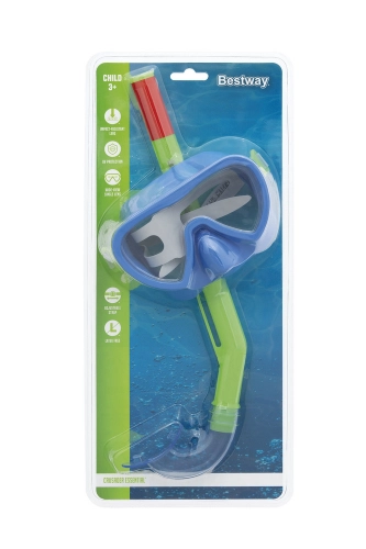 Green and Blue Diving Mask with Snorkel Bestway 24036