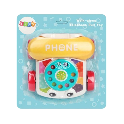 Interactive Colorful Pull-Along Telephone Wheels