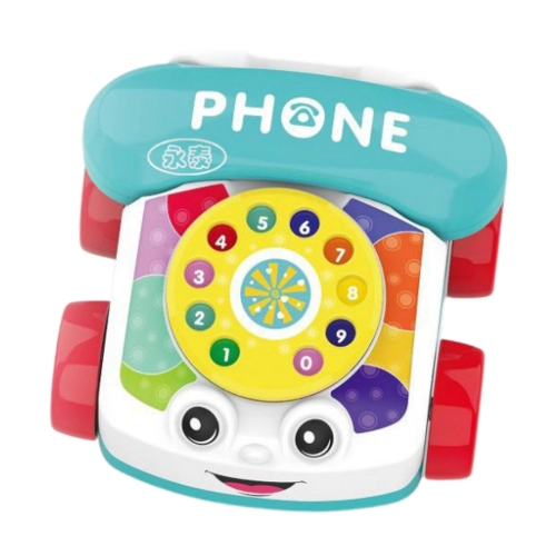 Interactive Colorful Pull-Along Telephone Wheels
