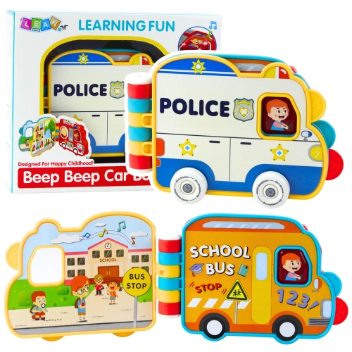 Interactive Educational Book Vehicles Lights Sounds Moving Elements