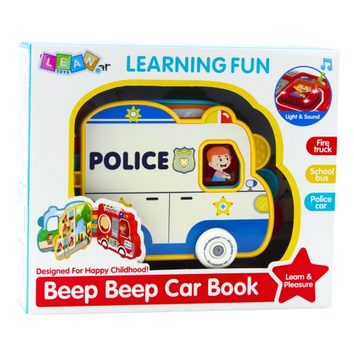 Interactive Educational Book Vehicles Lights Sounds Moving Elements