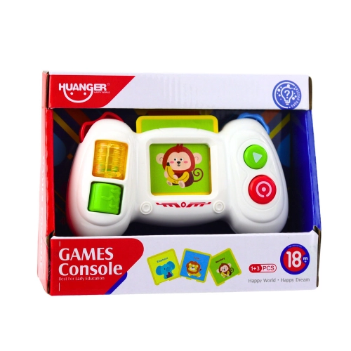 Interactive Educational Pad Console with Cards, Lights, and Sounds