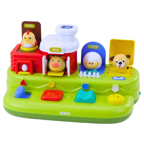 Interactive Educational Toy for Toddlers - Pop-Up Animals Farm