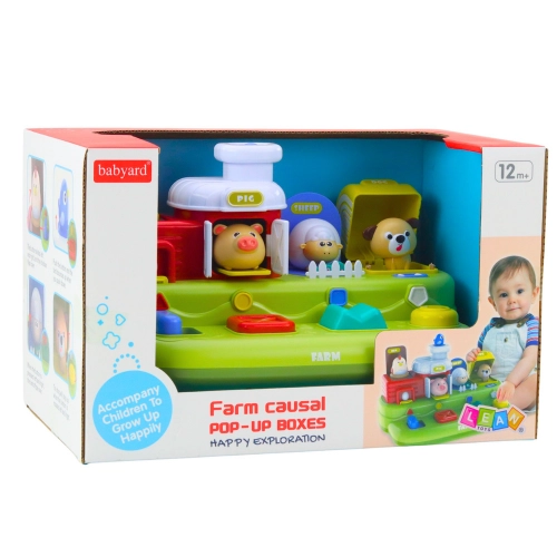 Interactive Educational Toy for Toddlers - Pop-Up Animals Farm