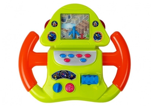 Interactive Flight Simulator Steering Wheel Sound Light Effects