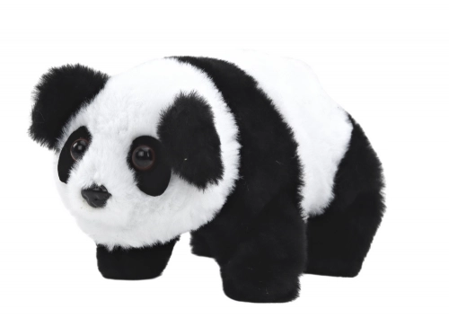 Interactive Plush Panda In Pink Blue Transporter