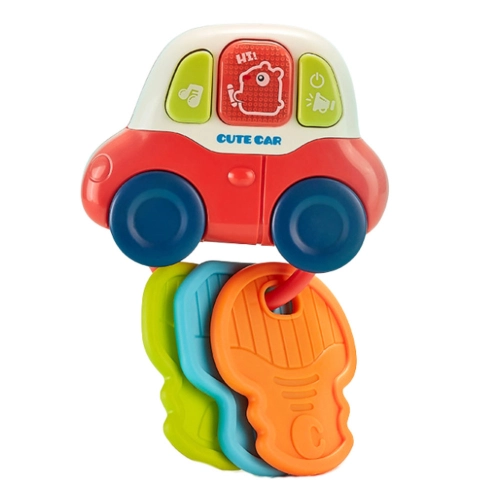 Interactive Toy Car with Teethers, Keys, Lights, Sounds