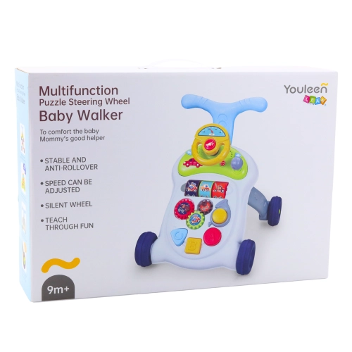 Interactive Walker Pusher Steering Wheel Lights Sounds