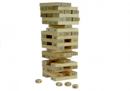 Jenga Game Wooden Tower Don't Destroy!