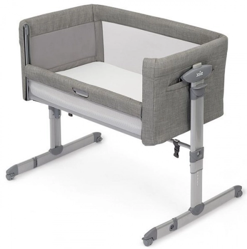 Joie Roomie Glide Foggy Grey Кроватка с опускающейся боковой стенкой