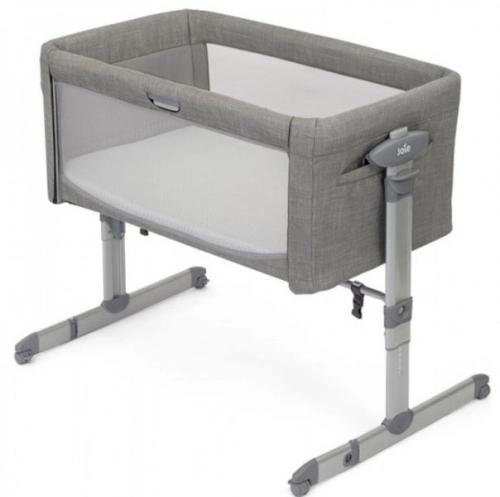 Joie Roomie Glide Foggy Grey Кроватка с опускающейся боковой стенкой