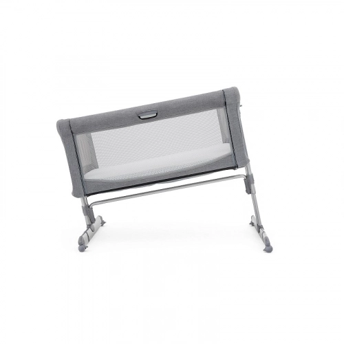 Joie Roomie Pelēks Flaneļa Gulta-manēža ar nolaižamu sānu