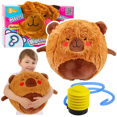 Jumping Ball Growing Plush Capybara Brown Pump 50 cm