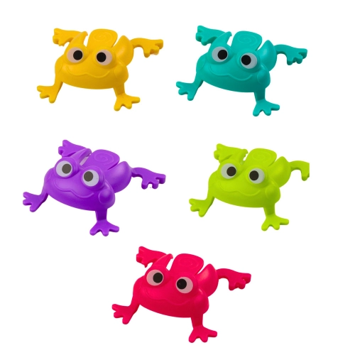 Jumping Frogs Arcade Game, 15-Frog Container, Green