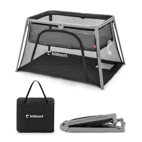 Kidnort Bleke Unique black Детская дорожная кроватка