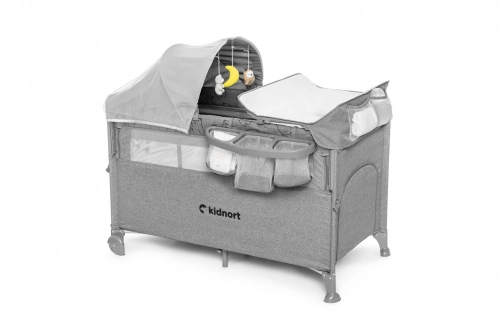 Kidnort Stugan Oxford 300
Light gray Детская дорожная кроватка