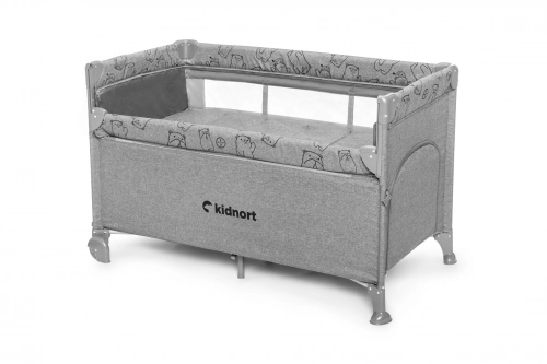 Kidnort Stugan Oxford 300
Light gray Детская дорожная кроватка