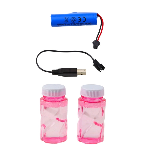 Large Electric Bubble Gun 64 Holes Pink