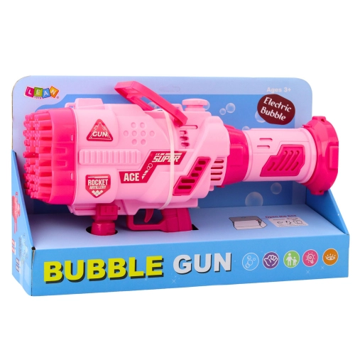Large Electric Bubble Gun 64 Holes Pink