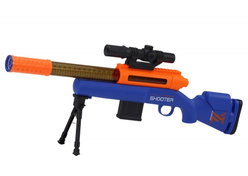 Large Rifle for Soft BBs, Telescope Stand, Blue