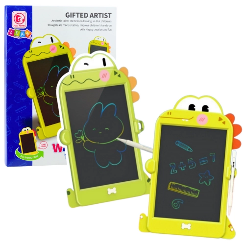 LCD Writing Drawing Board Dinosaur Stylus Green