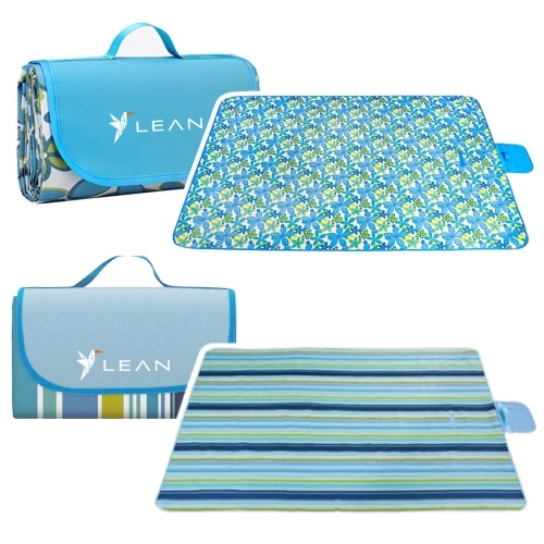LEAN 150 x 200cm Foldable Beach Picnic Blanket Floral