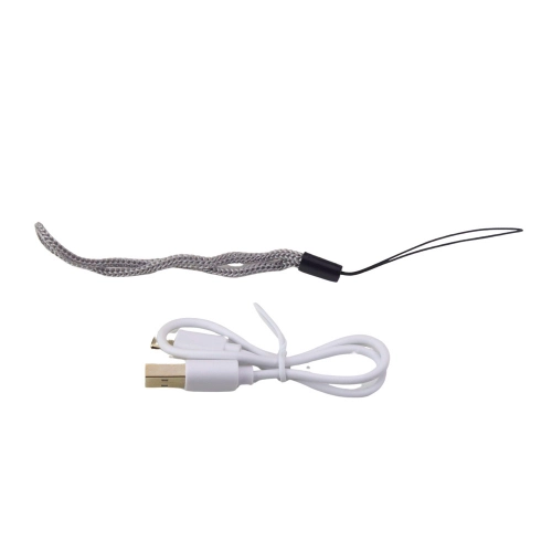 LED Flashlight Adjustable Zoom 3 Lighting Modes USB Charging Black