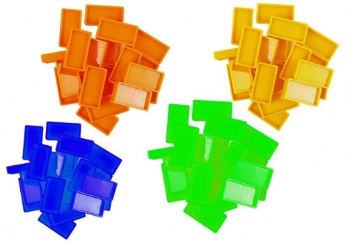 LED Locomotive Arranges Domino Train Building Blocks Puzzle