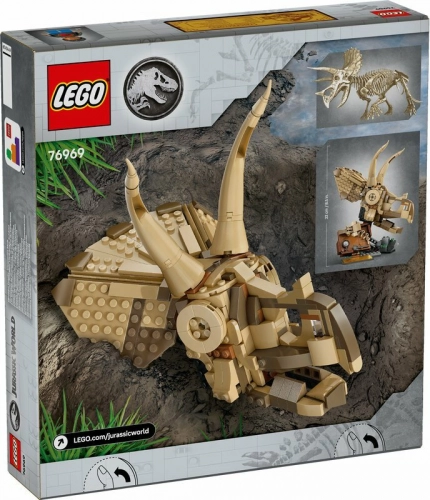 LEGO 76969 JURASSIC WORLD Dinosaur Skeletons: Triceratops Skull