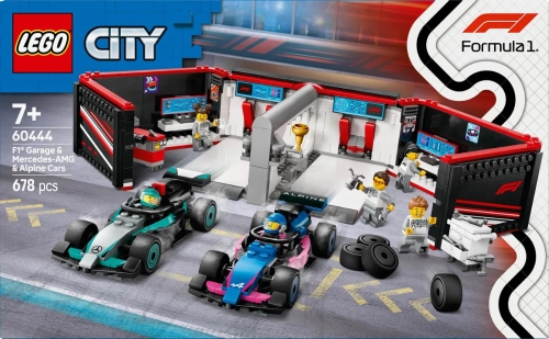 LEGO Classic F1 Garaż I Bolidy Mercedes-Amg I Alpine 60444