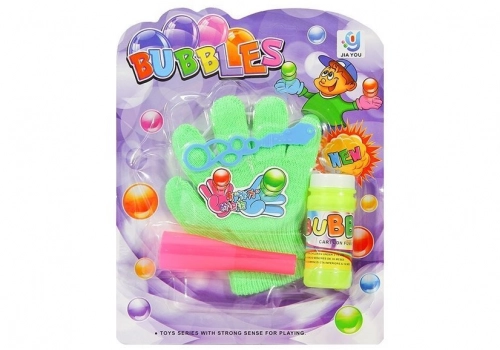MAGIC CATCHABLE BUBBLE SET KIDS BLOWING BUBBLES BOUNCE CATCH CATCHING GLOVE FUN