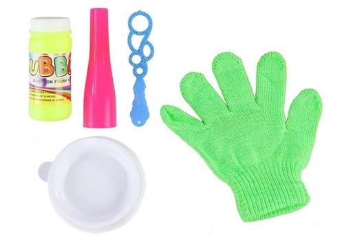 MAGIC CATCHABLE BUBBLE SET KIDS BLOWING BUBBLES BOUNCE CATCH CATCHING GLOVE FUN