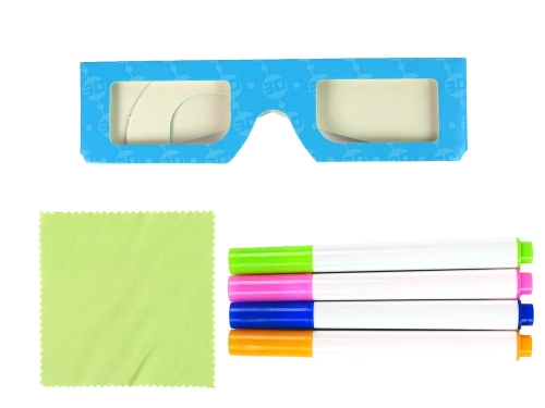 Magic Illuminated 3D Whiteboard Glasses Blue