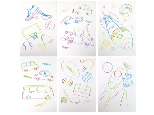 Magic Illuminated 3D Whiteboard Glasses Blue