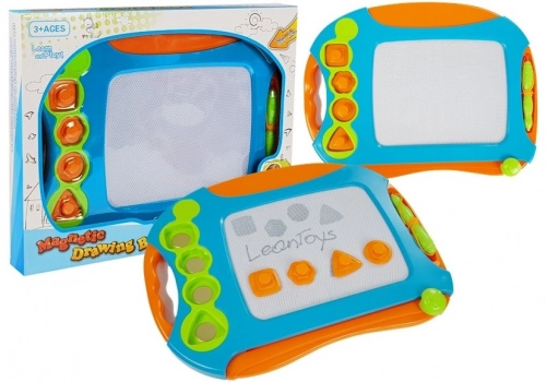 Magnetic Drawing Board with Geometrical Stamps