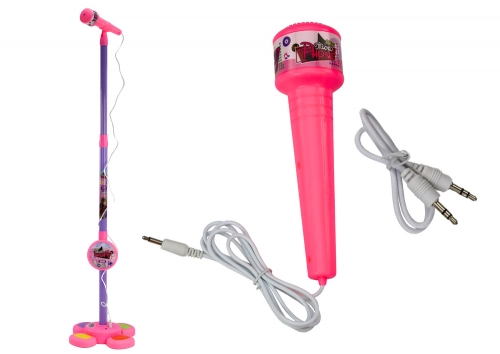 Microphone with Stand for Children, Adjustable, Pink
