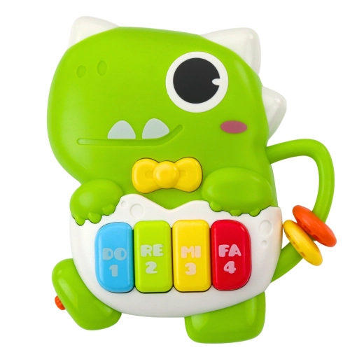 Mini Piano for Toddlers Dinosaur Green Lights and Sounds