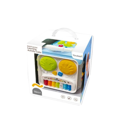 Multifunctional Educational Cube For Toddlers Lights Sounds