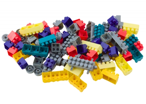 Multifunctional Table 4in1 Blocks Fishing Drawing Blue