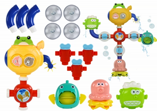 Overflow Bath Water Toy Robot Suction Cups
