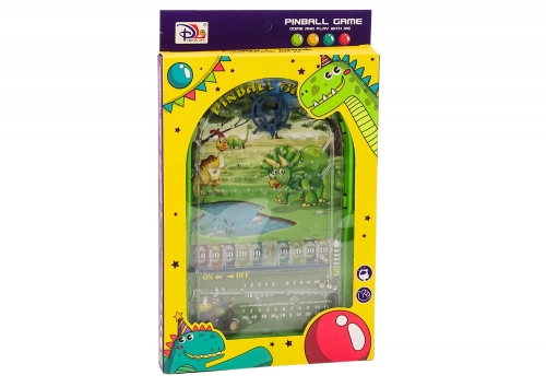 Pinball Arcade Game Dinosaurs Stand Green