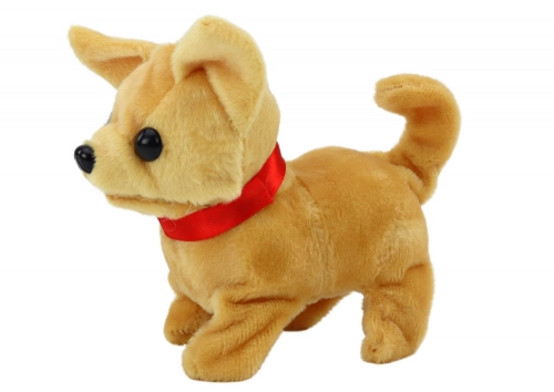 Plush Interactive Dog Animal Beige