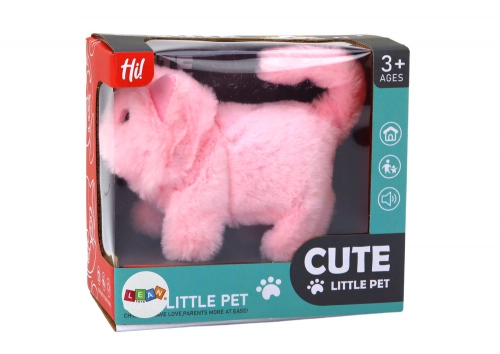 Plush Kitten Interactive Animal Walks and Meows Pink